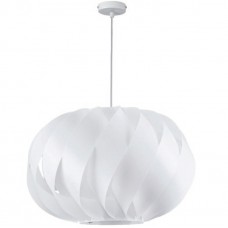 Φωτιστικό Κρεμαστό Μονόφωτο Φ30cm E27 230V Λευκό 955TWEED1